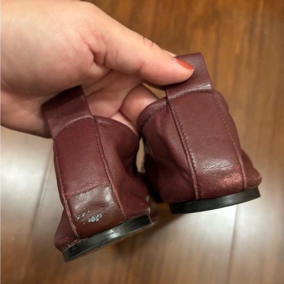Old Céline burgundy leather bell ballet flats -size 39 - Picture 7 of 9